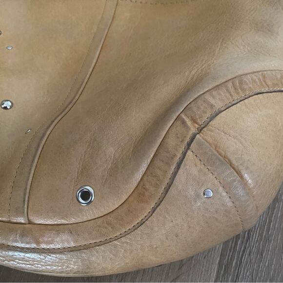 Coach Y2K Studded Grommet Tan Camel Leather Soho Shoulder Bag - Picture 5 of 10